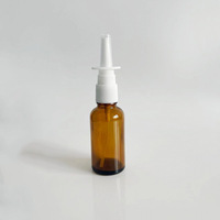 Pulvérisateur Nasal Médical en Verre Ambré Bleu à Brume Fine 5ml 10ml 15ml 20ml 25ml 30ml 1oz 1 oz