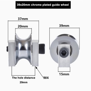 Polea de cobre trenzado con soporte y contrapeso de 39*20mm para fijación de arco de lanzador, distancia de fijación 29mm - Product Image 6