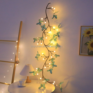 Lumière LED en rotin, forme flexible, papillon, fleur, Noël, intérieur, télécommande, pour décoration intérieure, ambiance romantique - Product Image 3