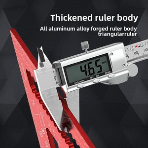 Regla Triangular <span class=keywords><strong>de</strong></span> Aleación <span class=keywords><strong>de</strong></span> Aluminio, Herramienta <span class=keywords><strong>de</strong></span> Medición Multiángulo para Carpintería, Guía <span class=keywords><strong>de</strong></span> Diseño para Trabajos en Madera - Product Image 4