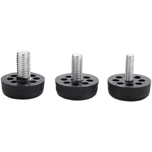Patas Ajustables para Muebles, de Plástico y Acero Inoxidable, con Rosca, Almohadillas de Goma para Escritorios, Sillas y Estantes - Product Image 5