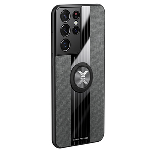 Custodia in pelle Texture per Samsung Galaxy S21 <span class=keywords><strong>S</strong></span> <span class=keywords><strong>21</strong></span> <span class=keywords><strong>Ultra</strong></span> Car Magnetic Ring Holder <span class=keywords><strong>Cover</strong></span> per Samsung S20 S22 Plus S20 FE S21 + - Product Image 1