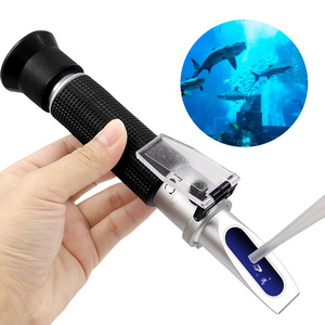 Tragbares Salinitäts-Refraktometer Salinität 0-10% Salzmessgerät Handgerät 1.000-1.070Sg Meerwasser-Salinometer für Aquarien - Product Image 2