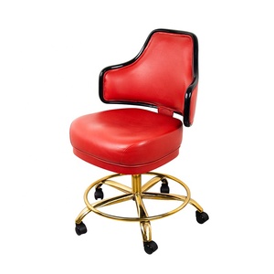 YH-Silla de Metal de lujo con rotación de 360 grados para jugadores, máquinas de ranura de Casino, color rojo de la suerte, novedad - Product Image 3