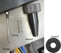 Aiguille pneumatique, capuchon d'aiguille, rondelle à ressort et accessoires pour machine de marquage par poinçonnage