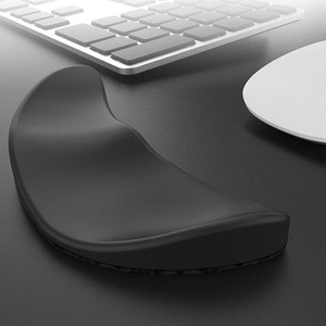 <span class=keywords><strong>Repose</strong></span>-poignets ergonomique en silicone noir et blanc pour <span class=keywords><strong>souris</strong></span> avec support pour la paume et la main – En stock - Product Image 2