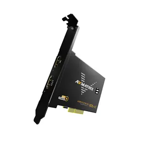 AVMATRIX VC12 4K PCIe oyun içeriği oluşturma ve akış yüksek bant genişliği düşük gecikme HDMI geçidi PCIE yakalama kartı