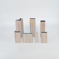 Grain Finition du bois Profilés en aluminium Motif Tube creux Profilé en aluminium Fenêtres en bois Imitant le bois Profilé en aluminium