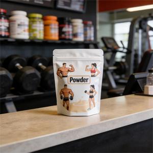 Sachet Doypack personnalisé avec logo imprimé pour compléments alimentaires pour animaux de compagnie, à marque privée, riche en protéines pour le développement musculaire canin - Product Image 1
