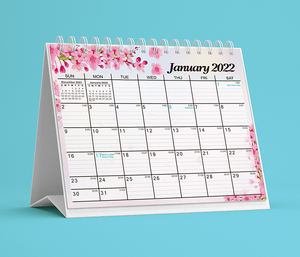 Calendrier hebdomadaire Positivité Floral Desktop Flip Chart Calendrier de bureau inspirant avec des citations de <span class=keywords><strong>motivation</strong></span> - Product Image 3