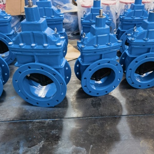 威龙大尺寸12英寸DN300手轮铸铁上升杆BS EN法兰闸阀 - Product Image 3