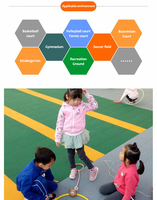 Vente en gros Plancher flottant Terrain de basket Extérieur Maternelle Patinage à roulettes Antidérapant Résistant à l'usure PP Patchwork Sol