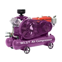 Mini compresseur d'air portatif W3.2/7 7bar échangeant la machine diesel de compresseur d'air de piston