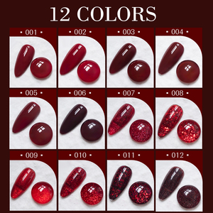 Esmalte de <span class=keywords><strong>Gel</strong></span> de Resina de Alta Pigmentación, de Larga Duración, Color Rojo, 15 ml, 12 Colores, Muestra Gratis, Logotipo Personalizado, Sin Olor, OEM - Product Image 5