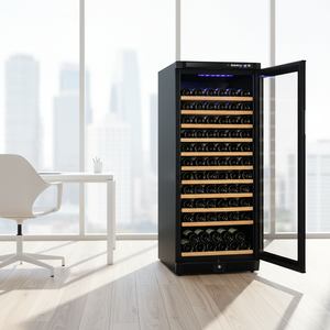 ตู้แช่ไวน์สเตนเลสสตีล ODM JG100A รุ่นหรูหรา พรีเมียม ควบคุมอุณหภูมิเดียว - Product Image 2