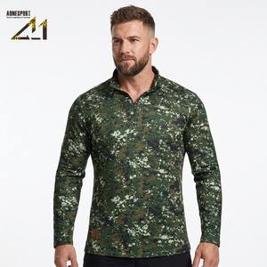 Abrigo de Camuflaje Repujado para Hombre, con Capucha y Cuello Alto, Gabardina Delgada de Tejido Transpirable de Secado Rápido, para Exteriores - Product Image 6