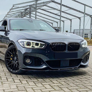 Amp-Z Front Lip <b>Splitter</b> For Bmw 1 Series F20 F21 M-Pack 118i 120i 2015-2019 Piano Black Matte Finish - Product Image 2