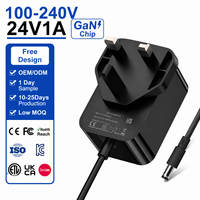 Adaptador de Corriente KYT para Laptop, 24V 24W CA, Enchufe UK, 1A, Carga Rápida, con Protección Contra Cortocircuitos, Material de PC