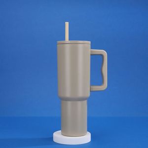 <b>40oz</b> Car Travel H4.0 <b>Handle</b> <b>Tumbler</b> Vacuum Mug Lid Straw Non-Slip Base ODM OEM Custom Design - Product Image 5