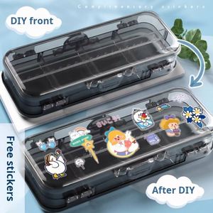 Estuche de Lápices de Colores Estilo Japonés para la Escuela, Gran Capacidad, Simple, para Niños, Personalizado, Impresión Personalizada, Estuche de Lápices de Plástico Duro - Product Image 4