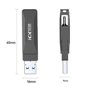 Rotating Metal Type-C Flash Drive OTG Customizable Logo New 8GB 16GB 32GB 64GB 128GB Pendrive Type Flash Memory