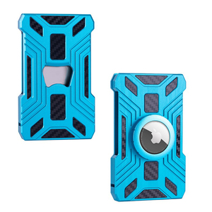 Factory Direct <b>RFID</b> Blocking 8 Card Aluminum Alloy Carbon Fiber Credit Card Holder <b>Wallet</b> - Product Image 1