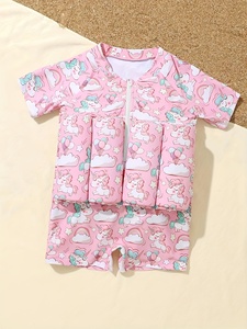 Traje de Baño con Flotador de Unicornio, Lindo Traje de Baño para Bebés Niñas, Traje de Baño con Barra de Flotación Desmontable - Product Image 2