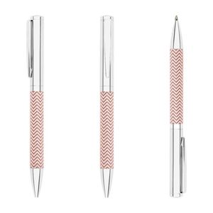 Stylo bille personnalisé en métal de haute qualité, aluminium noir, logo imprimé, recharge, vente en gros, cadeau d'affaires - Product Image 2