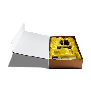 Luxury Perfume Rigid <b>Box</b> with Gold Satin Protective Magnetic Gift Packaging for <b>Glass</b> Bottles Elegant Embossing Printing - Product Image 2