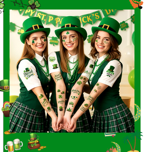 <span class=keywords><strong>Tatuaje</strong></span> Temporal Desechable <span class=keywords><strong>de</strong></span> Trébol Verde para el Día <span class=keywords><strong>de</strong></span> San Patricio, Diseño Universal para Cualquier Ocasión - Product Image 5