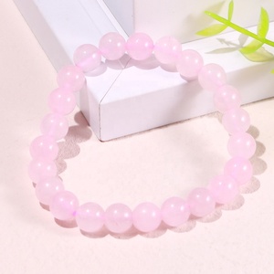 Batu permata penyembuhan kustom pria kristal alami kuarsa mawar amethyst 10mm batu bulat manik kristal gelang jumlah besar - Product Image 5