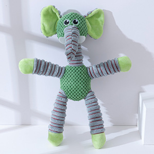 Jouets en peluche mignons en gros de l'usine, très demandés : Éléphant et cochon durables à longues pattes, jouets sonores à mâcher pour chiens - Product Image 4