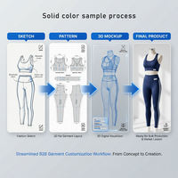 Ensemble 2 pièces de sport et fitness personnalisé grande taille : veste courte zippée recyclée de qualité avec capuche et pantalon de survêtement coupe ample