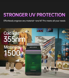 Macchina per Incisione Laser UV 5W CNC ad Alta Precisione per Acrilico, Vetro, Pietra, Gioielli, PCB, Fai-da-Te, <span class=keywords><strong>Mr</strong></span>.Carve M7 Pro - Product Image 3