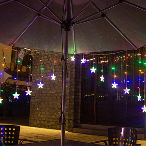 Pannello Solare LED con <span class=keywords><strong>Luci</strong></span> Natalizie a Filo, Piccole Stelle Scintillanti, Illuminazione Decorativa per Matrimoni, Feste e Decorazioni Domestiche - Product Image 6