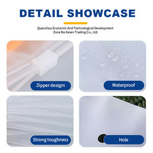 Nueva Bolsa <span class=keywords><strong>de</strong></span> <span class=keywords><strong>Plástico</strong></span> Biodegradable <span class=keywords><strong>con</strong></span> <span class=keywords><strong>Cierre</strong></span> <span class=keywords><strong>Deslizante</strong></span> Negro Mate, Personalizable <span class=keywords><strong>con</strong></span> Impresión y Logotipo, para Ropa - Product Image 6