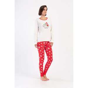 Conjunto de Pijama de Manga Larga para Mujer, en Lyocell Supremo, con Cuello Alto y Pantalones con Puños, Diseño de Pierna Corta Delantera y Trasera - Product Image 2