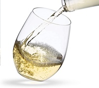 Verres à vin sans pied en Tritan 14oz/400ml incassables gobelets à eau réutilisables incassables verre à vin rouge