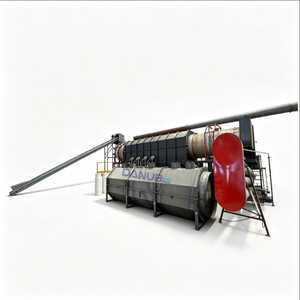 Four rotatif automatique pour la production de biochar, machine industrielle de transformation des déchets de bois en carbone - Product Image 1
