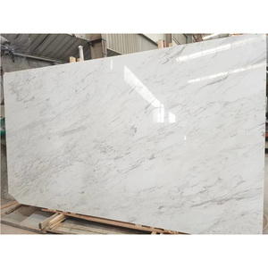 Goldtop Stone's ODM/OEM Volakas White <b>Marble</b> Slabs Polished Finish Modern Waterproof for Kitchen Countertops Hotel Flooring Wall - Product Image 1
