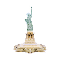 Jouets éducatifs, puzzle 3D, modèle de construction, Statue de la Liberté, puzzles 3D, architecture célèbre, construction, modèle 3D, jouet cadeau
