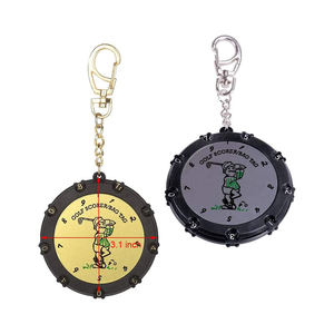 Compteur de score de golf portable doré/argenté à 18 trous avec clip, compteur numérique - Product Image 2