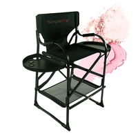 Chaise de maquillage professionnelle Onwaysports, chaise de réalisateur pliable haute pour maquilleur