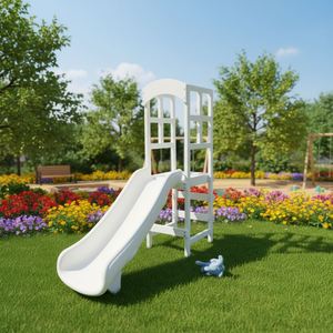 Toboggan commercial en PVC pour petite aire de jeux intérieure/extérieure, équipement de location pour fêtes, aire de jeux Softplay avec fosse à balles. - Product Image 1