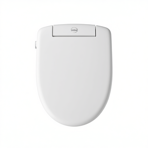 Siège de toilette thermodurcissable D054 à double charnière blanc 39 cm de largeur 48 cm de longueur - Product Image 3