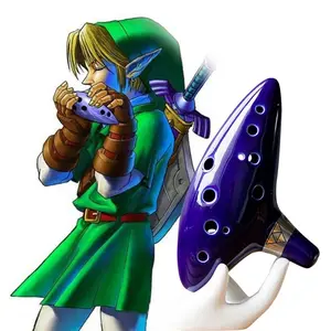 12 Lỗ Of Zelda Alto C Ocarina Nhạc Cụ Nhà Máy Bán Hàng Trực Tiếp Sứ Sáo