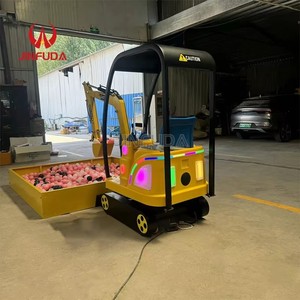 Excavatrice électrique pour enfants avec <span class=keywords><strong>construction</strong></span> en métal et acier et bras de fouille manuel pour jeux de sable en extérieur - Product Image 4