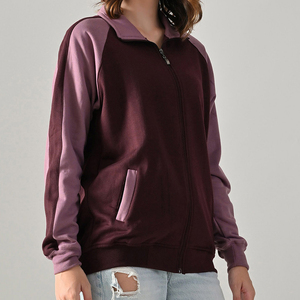 Sudadera con capucha oversize para mujer, con cremallera completa, de mezcla de algodón suave, manga larga, estilo casual urbano. - Product Image 3