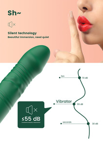 Hot Selling Leistungs starker AV Wand Vibrator Rotierendes Teleskop <span class=keywords><strong>massage</strong></span> gerät Klitoris stimulator Dildo für Frauen Sexspielzeug für Erwachsene - Product Image 2