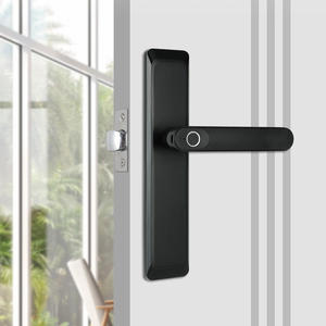 Aien Vàng-Màu Nhà Thông Minh Brass Khóa Cửa Điện Xử Lý Tuya Sinh Học Gỗ Nhôm Thép Wifi Ứng Dụng Kết Nối Đám Mây Lưu Trữ Dữ Liệu - Product Image 5